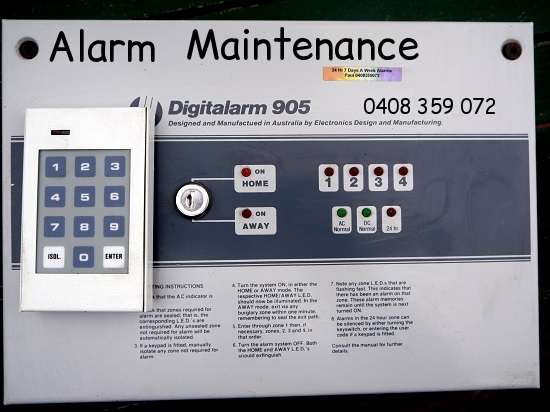 edm digitalarm-905 control panel for Melbourne 