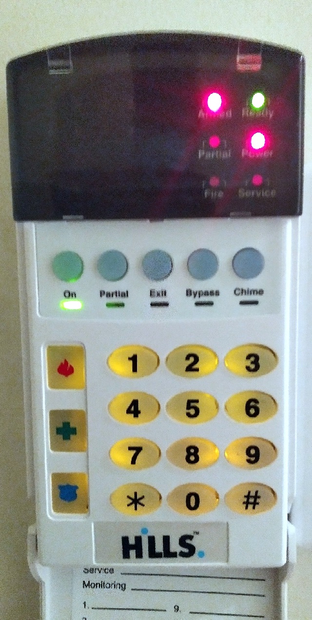 Hills reliance R8 keypad