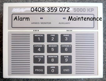 alarm repairs ness 5000 keypad