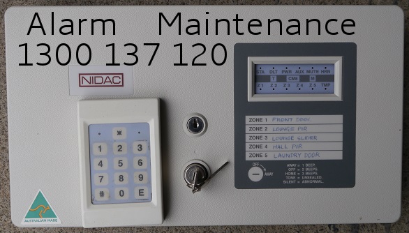 nidac alarm cm8 control panel alarm system old